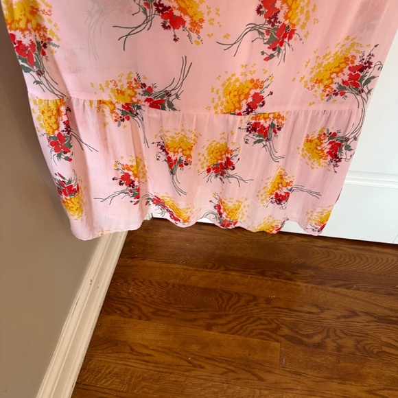 J. Crew Mercantile Pink Tiered Floral Maxi Dress 31716 - Picture 5 of 13